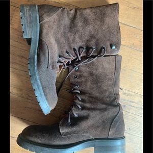 J. Crew dark brown suede boots